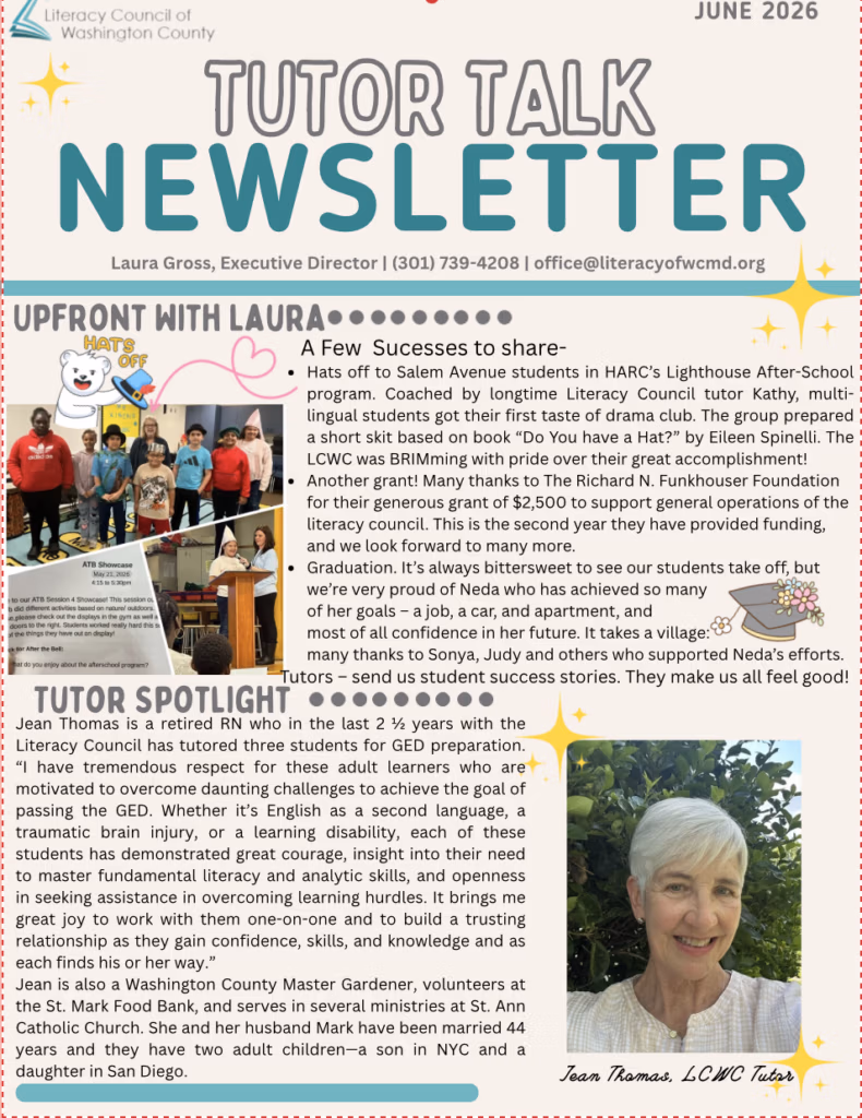 Tutor Talk Newsletter, June 2026, page 2